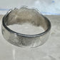 Black Hills gold ring leaves wedding band size 7.5 sterling silver women men