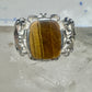 Black Hills gold ring Tiger Eye leaves band size 9.75 sterling silver women men