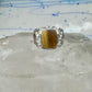 Black Hills gold ring Tiger Eye leaves band size 9.75 sterling silver women men