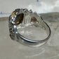 Black Hills gold ring Tiger Eye leaves band size 9.75 sterling silver women men
