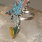 Hummingbird ring Zuni bird turquoise MOP size 6.25 sterling silver women