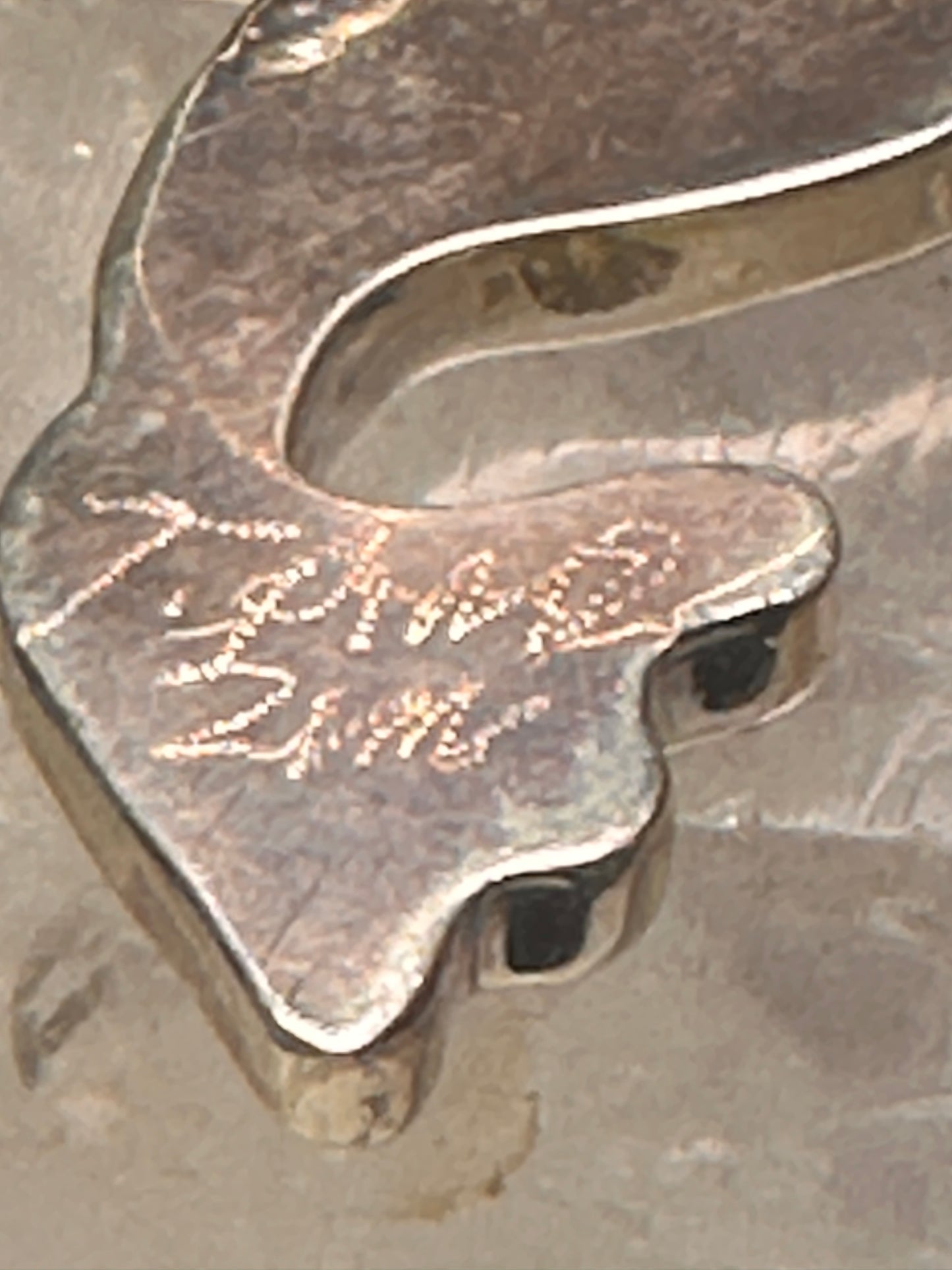 Hummingbird ring Zuni bird turquoise MOP size 6.25 sterling silver women