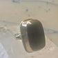 Vintage onyx ring southwest chunky band size 5.25 Sterling silver women