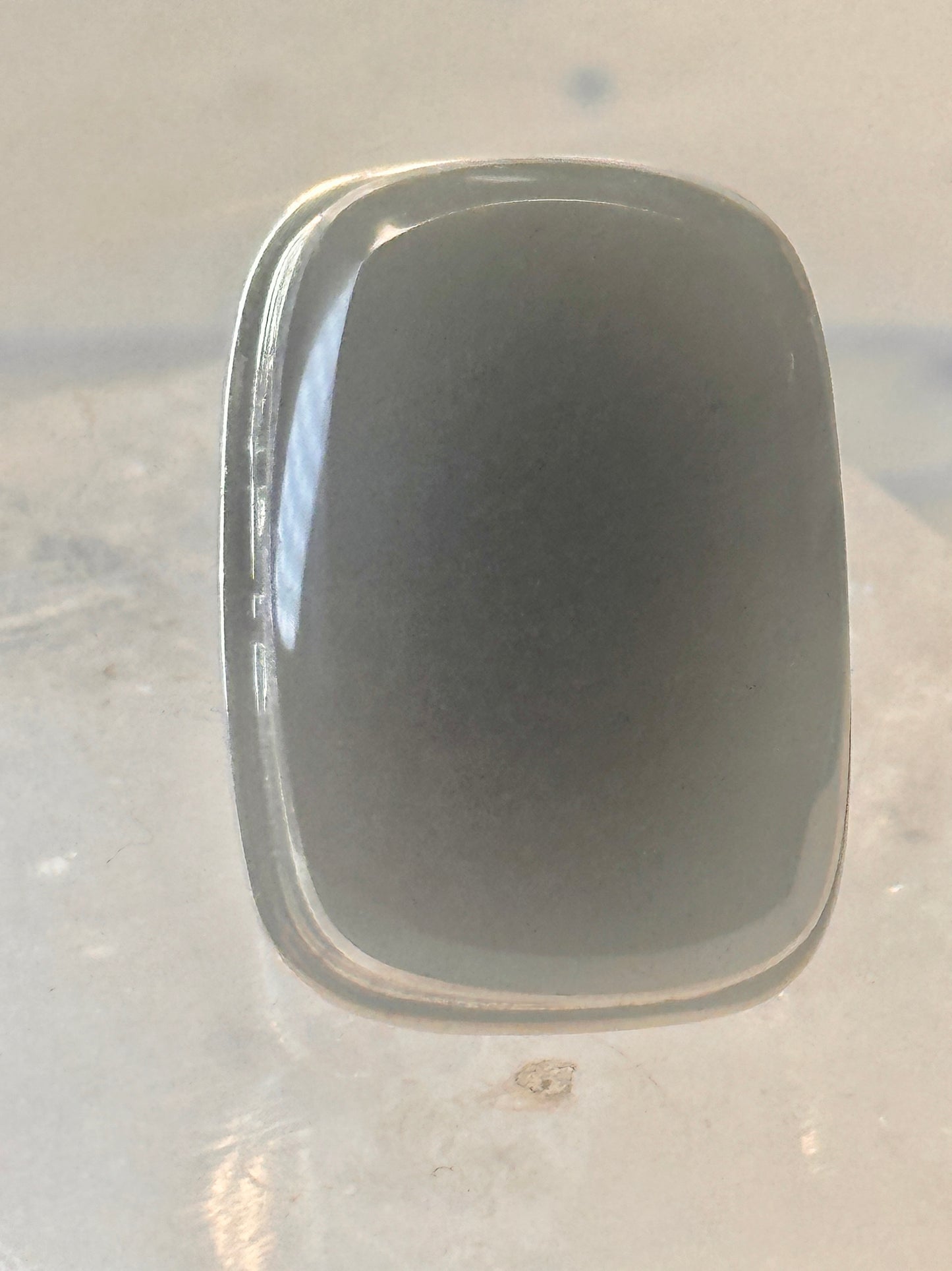 Vintage onyx ring southwest chunky band size 5.25 Sterling silver women