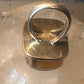 Vintage onyx ring southwest chunky band size 5.25 Sterling silver women