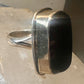 Vintage onyx ring southwest chunky band size 5.25 Sterling silver women