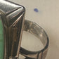 Navajo ring long turquoise size 8.50 sterling silver women resized