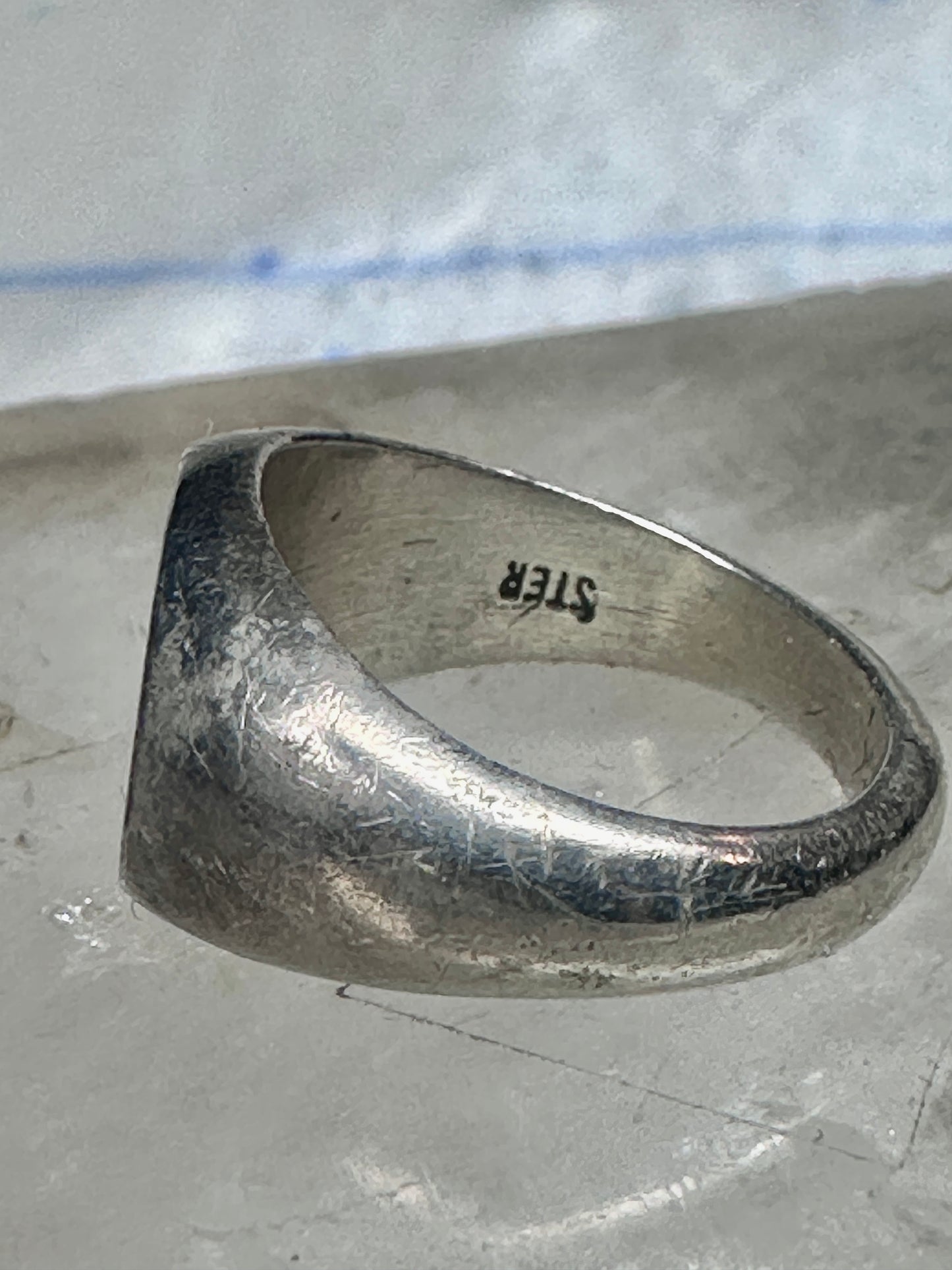 Kindergarten graduate ring children band size 3.50 sterling silver boys girl