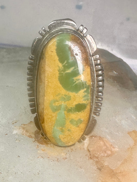 Turquoise ring Navajo size 5.50 sterling silver women