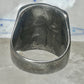 Navajo ring size 10.75 turquoise coral band cowboy sterling silver women men