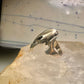 Raven ring bird skull poison size 10 sterling silver women men