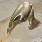 Raven ring bird skull poison size 10 sterling silver women men