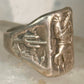 Bucking Bronco ring horse snake cactus Cowboy southwest band size 9 sterling silver women men