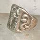 Bucking Bronco ring horse snake cactus Cowboy southwest band size 9 sterling silver women men