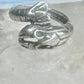 Lobster ring size 5.25 turquoise coral band fishermen sterling silver women