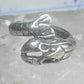Lobster ring size 5.25 turquoise coral band fishermen sterling silver women