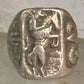 Bucking Bronco ring horse snake cactus Cowboy southwest band size 9 sterling silver women men