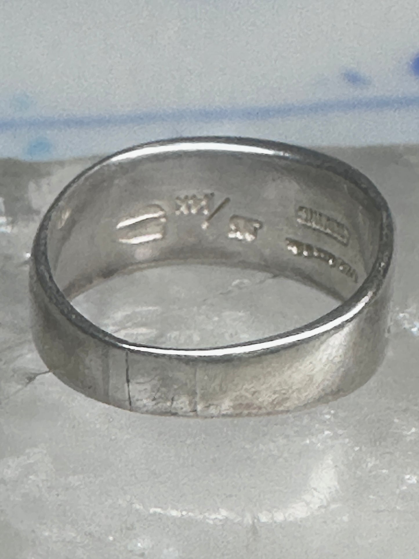 Bear ring size 6 TC Case band sterling silver 14K over the bear women men