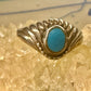Turquoise ring slender southwest band size 9 women