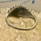 Turquoise ring slender southwest band size 9 women
