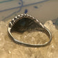 Turquoise ring slender southwest band size 9 women