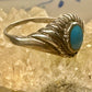 Turquoise ring slender southwest band size 9 women