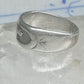 Bear ring size 6 TC Case band sterling silver 14K over the bear women men