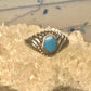 Turquoise ring slender southwest band size 9 women