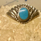 Turquoise ring slender southwest band size 9 women