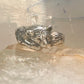 Big Cat ring tiger band size 8.50 animal sterling silver men women