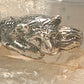 Big Cat ring tiger band size 8.50 animal sterling silver men women