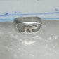 Bear ring size 6 TC Case band sterling silver 14K over the bear women men
