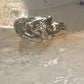 Big Cat ring tiger band size 8.50 animal sterling silver men women