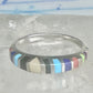 Zuni ring size 7 turquoise onyx lapis coral band sterling silver women