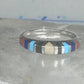 Zuni ring size 7 turquoise onyx lapis coral band sterling silver women