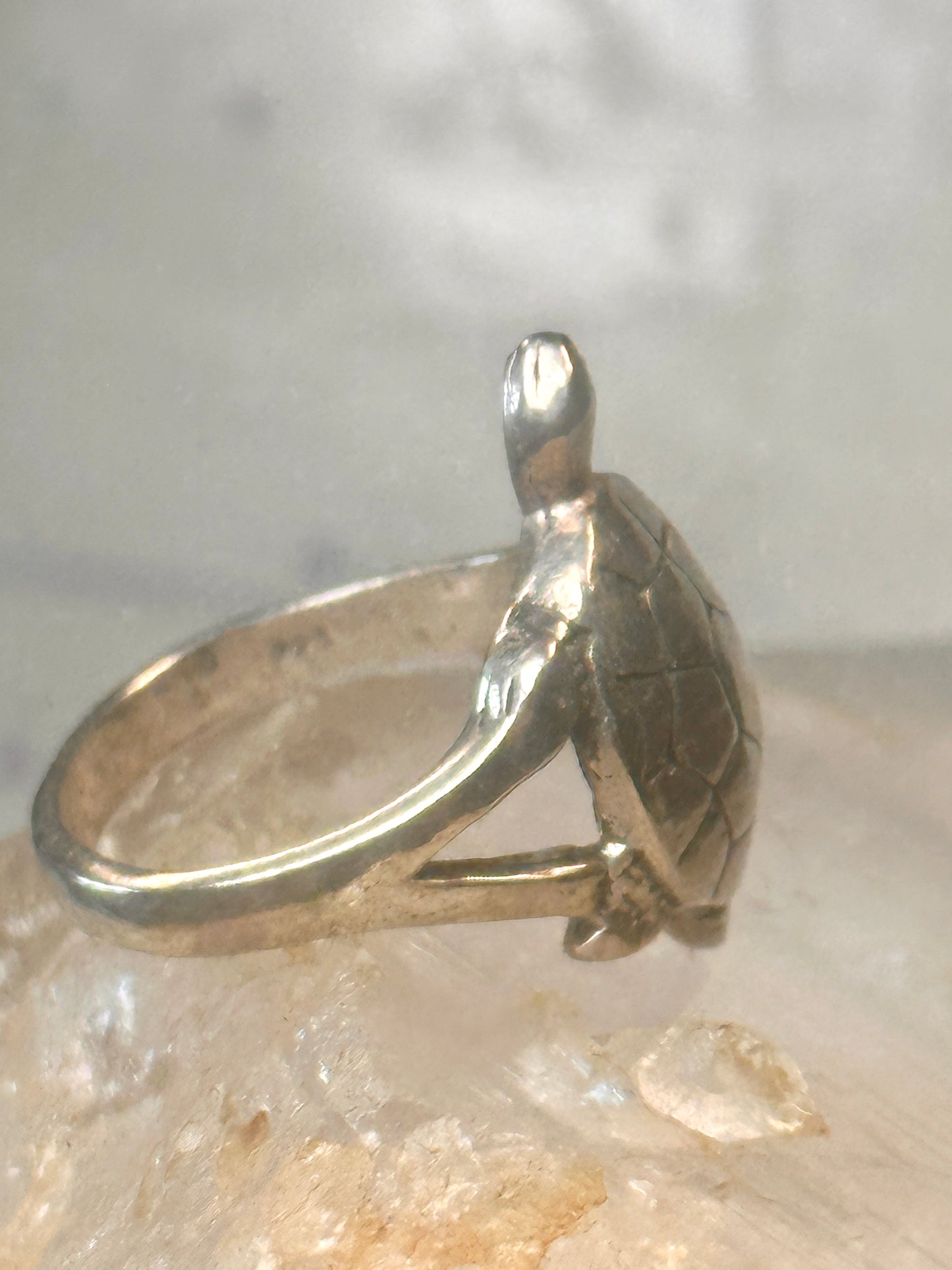 Vintage turtle ring size 6.5 Sterling silver women girls