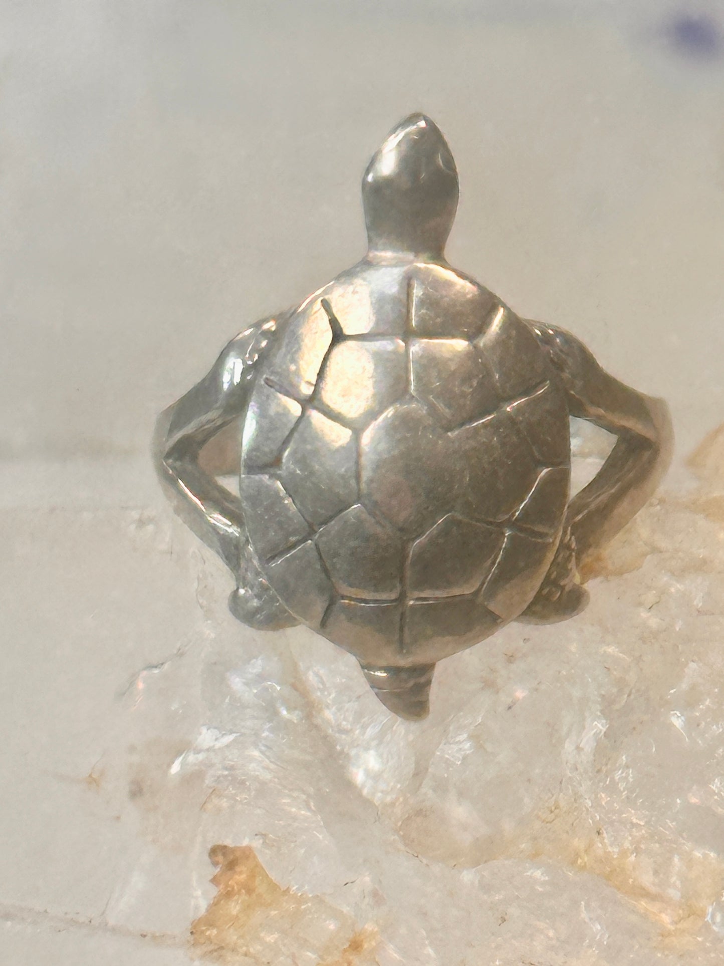 Vintage turtle ring size 6.5 Sterling silver women girls