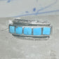Zuni ring size 5 turquoise band sterling silver women