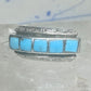 Zuni ring size 5 turquoise band sterling silver women