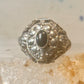 Vintage Poison ring black onyx boho ring size 7.75 Sterling silver women girls
