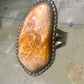 Petrified wood ring Navajo size 7.25 sterling silver women