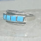 Zuni ring size 5 turquoise band sterling silver women