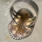 Petrified wood ring Navajo size 7.25 sterling silver women