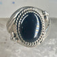 Onyx ring Navajo signed size 10 sterling silver women men