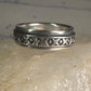 Spinner Ring wedding band XOXO geometric size 12.5 sterling silver women men