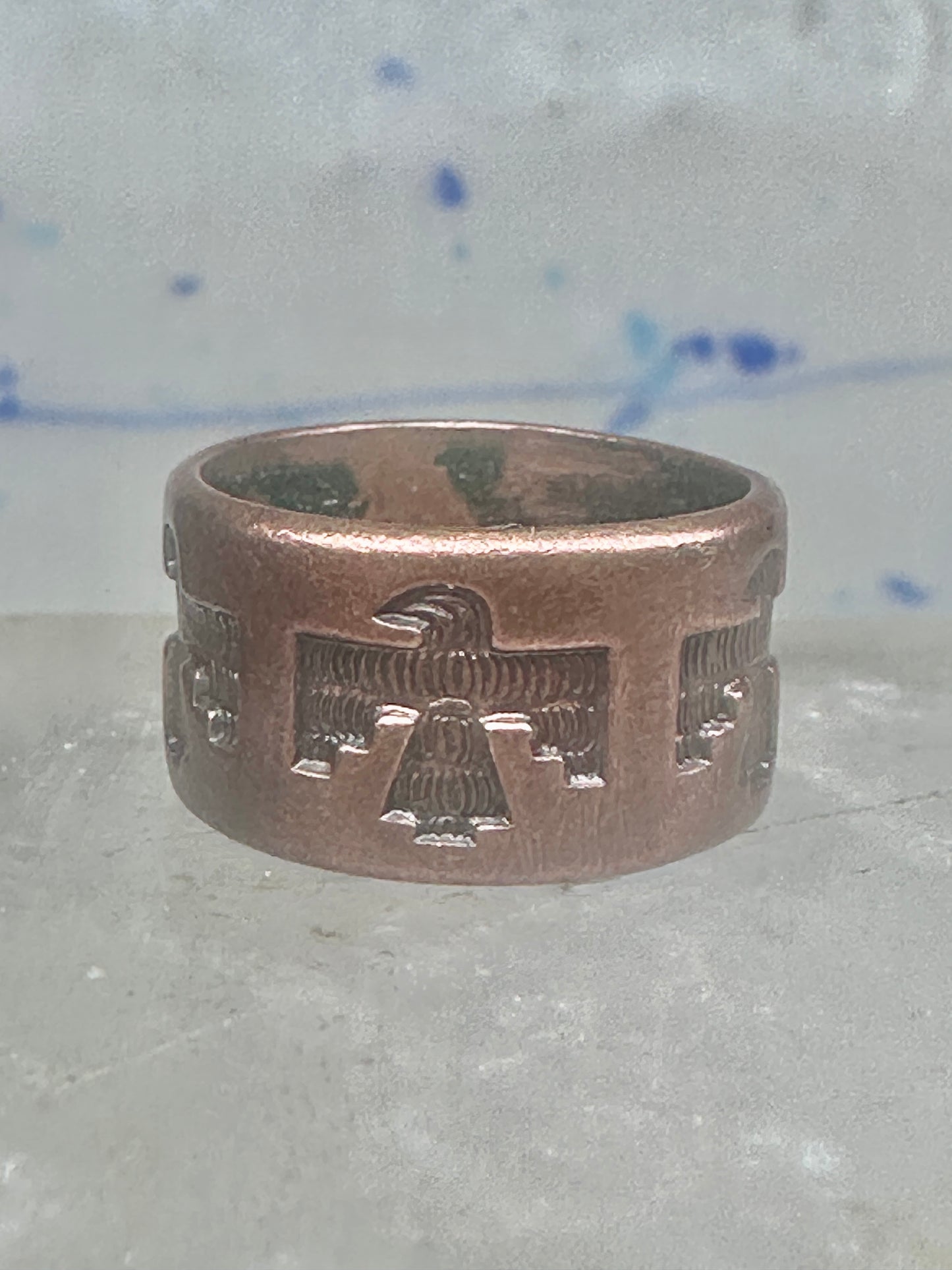 Phoenix ring size 4.50 pinky Bell trading copper band women