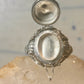 Vintage Poison ring black onyx boho ring size 7.75 Sterling silver women girls