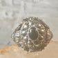 Vintage Poison ring black onyx boho ring size 7.75 Sterling silver women girls