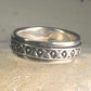 Spinner Ring wedding band XOXO geometric size 12.5 sterling silver women men