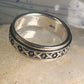 Spinner Ring wedding band XOXO geometric size 12.5 sterling silver women men